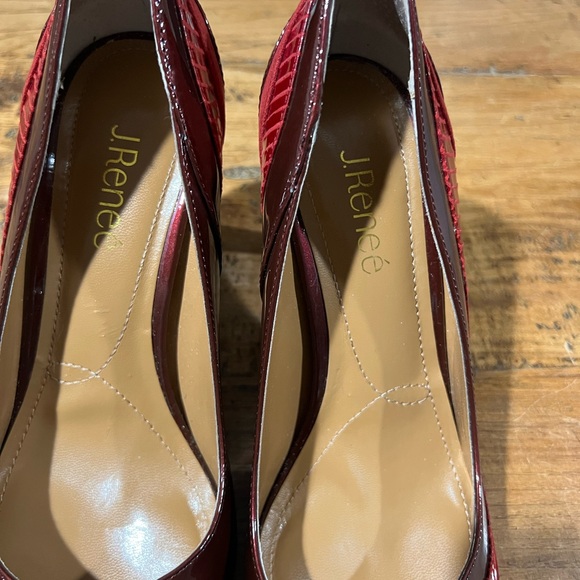 J.Renee Burgundy and Red Heels - Picture 2 of 5